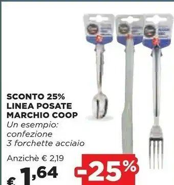 Coop Coop Linea Posate Marchio offerta