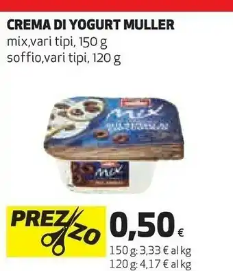 Coop Muller Mix Soffio Mousse Di Bianco Più Lamponi 120 G(ml) offerta