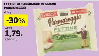 Coop Parmareggio 10 Gustose Fettine Al Parmigiano Reggiano 250 G(ml) offerta
