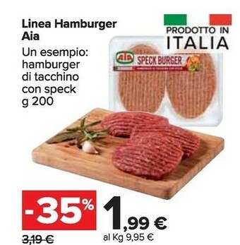 Carrefour Market Aia Linea Hamburger offerta