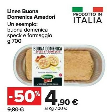 Carrefour Market Amadori Linea Buona Domenica offerta