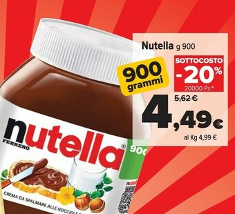 Carrefour Market Ferrero Nutella 900 G(ml) offerta