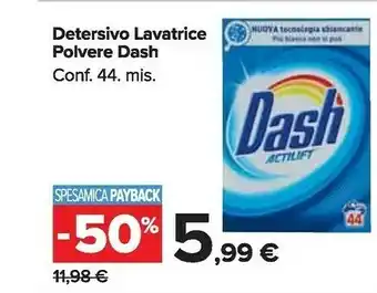 Carrefour Market Dash Detersivo Lavatrice Polvere offerta