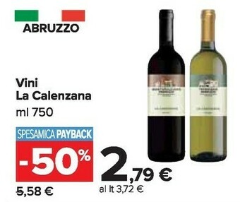 Carrefour Market Vini La Calenzana offerta