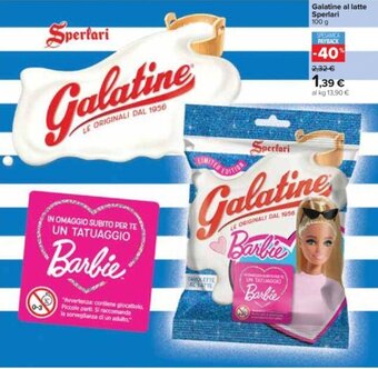 Carrefour Galatine al latte Sperlari 100 g offerta