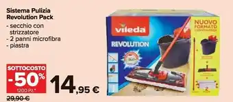 Carrefour Vileda Sistema Pulizia Revolution Pack offerta