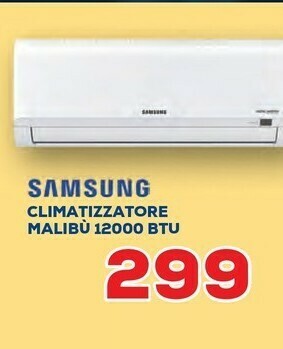 Euronics Samsung Climatizzatore Malibu 12000 BTU offerta