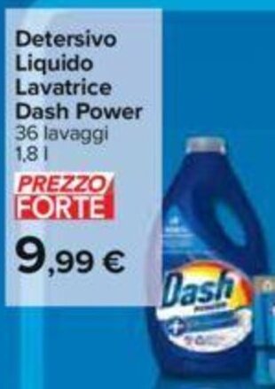 Carrefour Detersivo Liquido Lavatrice Dash Power 36 lavaggi 1,8 l offerta