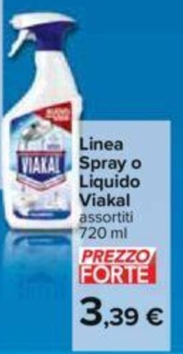 Carrefour Linea Spray o Liquido Viakal assortiti 720 ml offerta
