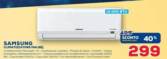 Euronics Samsung Climatizzatore Malibu offerta