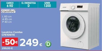 Carrefour Lavatrice Comfee CFE10W70 offerta
