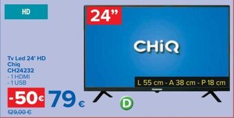 Tv Led 24' HD Chiq CH24232