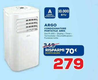 Euronics Argo Condizionatore Portatile Ares offerta