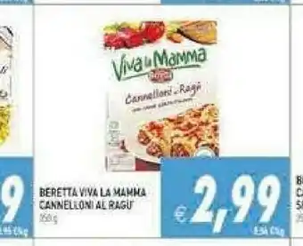 Gros Beretta Vivi La Mamma Cannelloni Al Ragu offerta