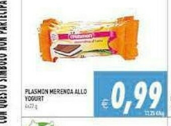 Gros Plasmon Merenda Allo Yogurt offerta