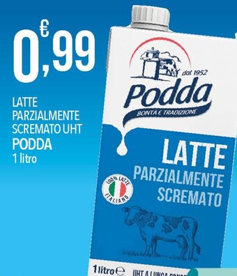 Iper Nonna Isa LATTE PARZIALMENTE SCREMATO UHT PODDA 1 litro offerta