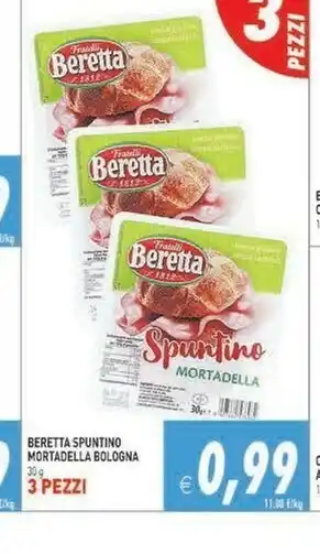 Iperfamily Beretta Spuntino Mortadella Bologna offerta