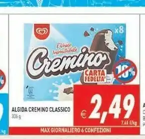 Iperfamily Algida Cremino L'Unico Inimitabile 336 G(ml) offerta