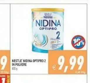 Iperfamily Nestlè Nidina Optipro 2 In Polvere offerta
