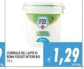Iperfamily Centrale del latte di roma Yogurt Intero Bio offerta