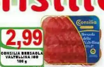 Top Supermercati Consilia Bresaola offerta