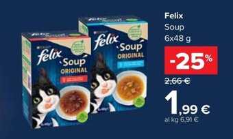 Carrefour Market Felix Soup 6x48 g offerta