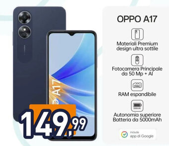 Unieuro OPPO A17 offerta