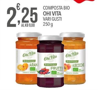 Iper Nonna Isa COMPOSTA BIO OHI VITA VARI GUSTI 250 g offerta