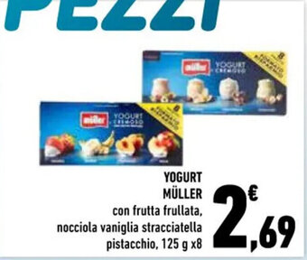 Conad YOGURT MÜLLER con frutta frullata 125 g x8 offerta