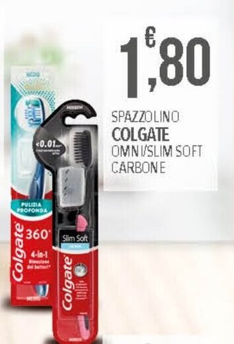SPAZZOLINO COLGATE OMNI/SLIM SOFT CARBONE