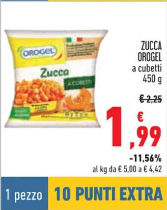 Conad ZUCCA OROGEL a cubetti 450 g offerta