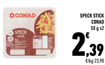 Conad SPECK STICK CONAD 50 g x2 offerta