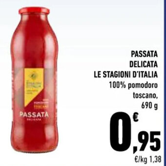 Conad PASSATA DELICATA LE STAGIONI D'ITALIA pomodoro 690 g offerta