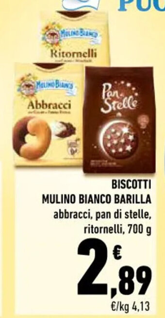 Conad BISCOTTI MULINO BIANCO BARILLA abbracci 700 g offerta