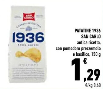 Conad PATATINE 1936 SAN CARLO antica ricetta 150 g offerta