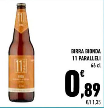 Conad BIRRA BIONDA 11 PARALLELI 66 cl offerta