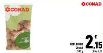 Conad NOCI JUMBO CONAD 500 g offerta