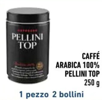 CAFFÉ ARABICA 100% PELLINI TOP 250 g