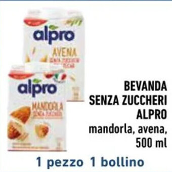 Conad BEVANDA SENZA ZUCCHERI ALPRO mandorla 500 ml offerta