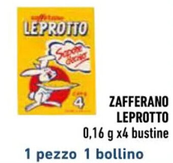 Conad ZAFFERANO LEPROTTO 0,16 g x4 bustine offerta