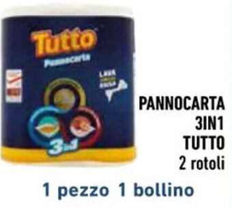 Conad PANNOCARTA 3IN1 TUTTO 2 rotoli offerta