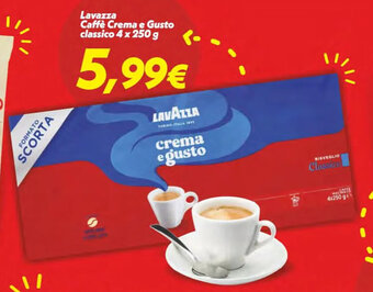 Iper Super Conveniente Lavazza Caffè Crema e Gusto classico 4 x 250 g offerta