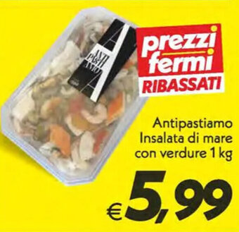 Iper Super Conveniente Antipastiamo Insalata di mare con verdure 1 kg offerta