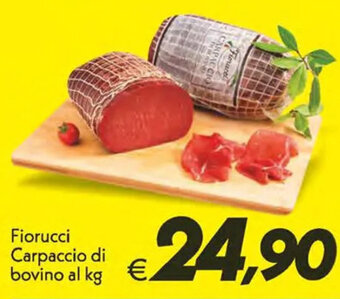 Iper Super Conveniente Fiorucci Carpaccio di bovino offerta