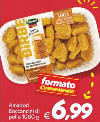 Iper Super Conveniente Amadori Bocconcini di pollo 1000 g offerta