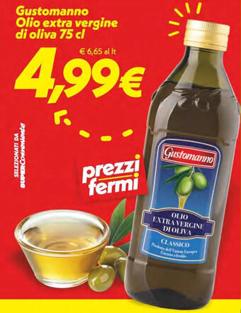Iper Super Conveniente Gustomanno Olio extra vergine di oliva 75 cl offerta