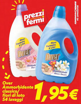 Iper Super Conveniente Over Ammorbidente classico/ fiori di loto 54 lavaggi offerta