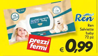 Iper Super Conveniente Ren Salviette baby 72 pz offerta