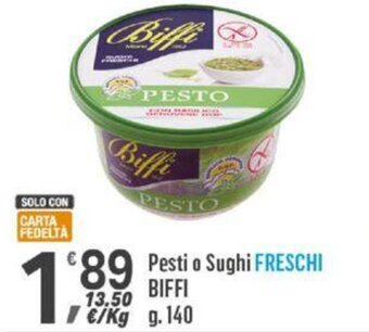 Supermercati Dok Pesti o Sughi FRESCHI BIFFI g.140 offerta