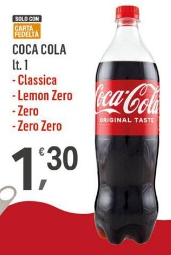Supermercati Dok COCA COLA lt. 1 offerta